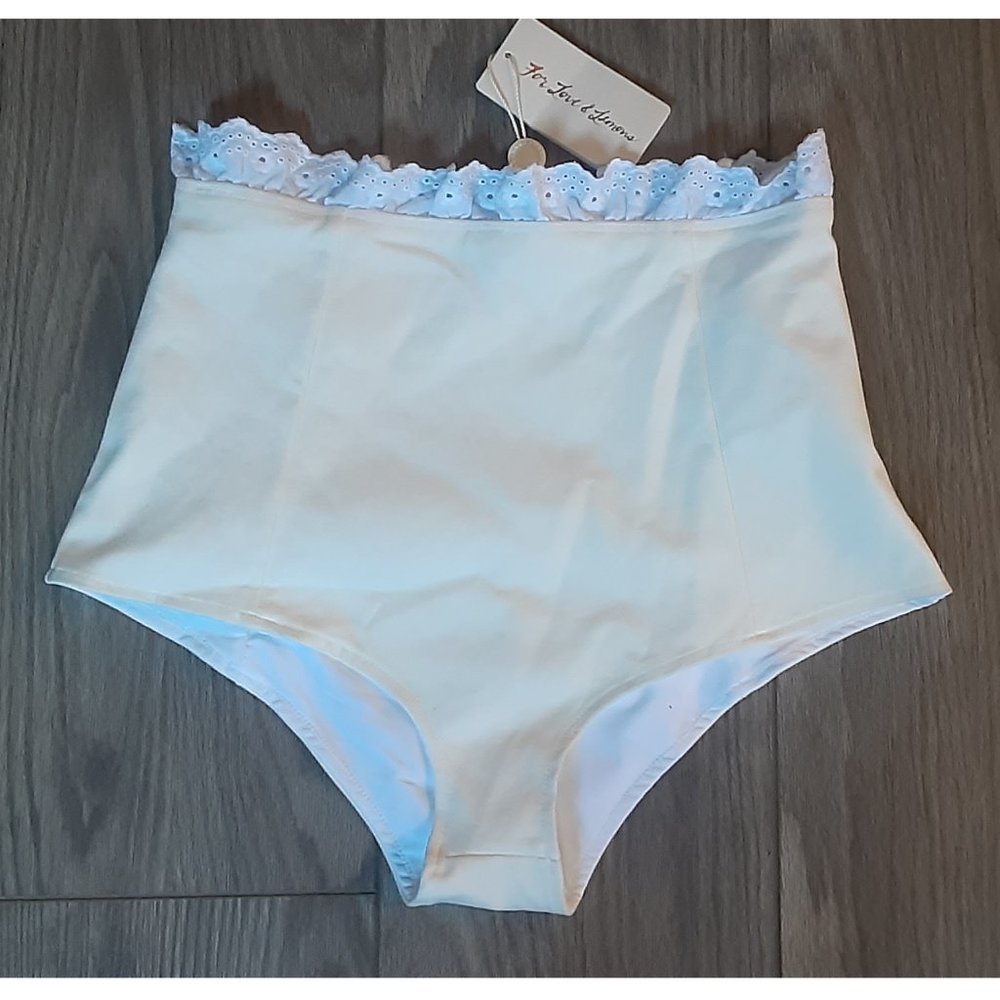 NWT FOR LOVE & LEMONS PANTY BOTTOMS IN IVORY SIZE VARIOUS